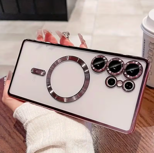 Samsung Galaxy S24 Ultra MagSafe Tok Kameravédővel – Rózsaszín