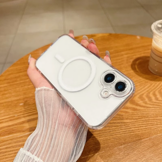 iPhone 17 Átlátszó MagSafe Tok – Ütésálló Szilikon Védelem, Karcsú Prémium Kivitel