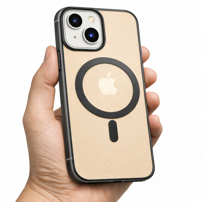 iPhone 13/14 mágneses szilikon tok, Fekete