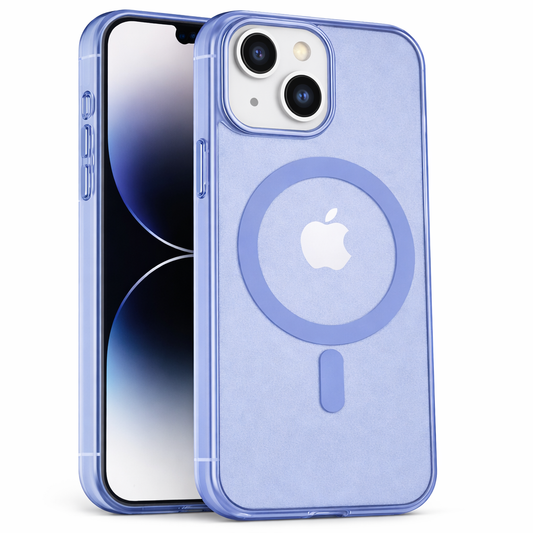 iPhone 13/14 mágneses szilikon tok, Kék