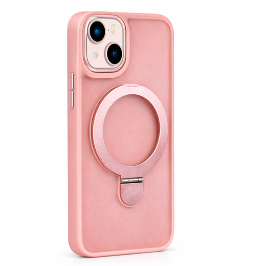 iPhone 13 ütésálló mágneses tok támasztóval – Rózsaszín