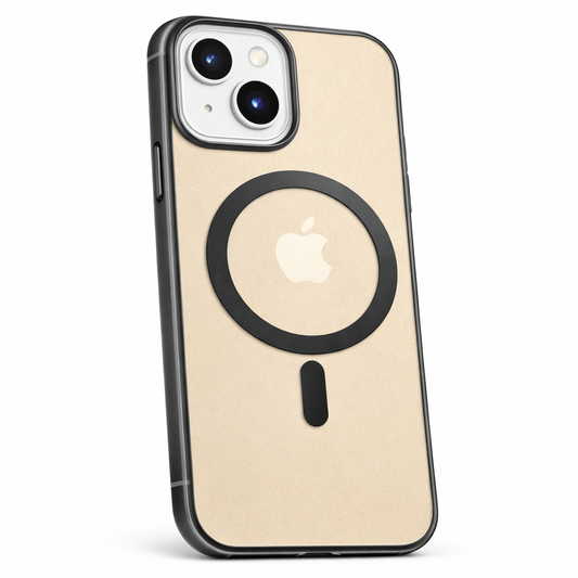 iPhone 13/14 mágneses szilikon tok, Fekete