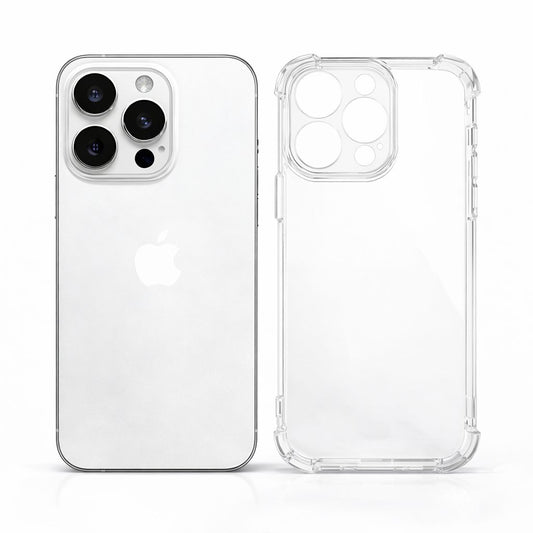 iPhone 13 Pro Max Átlátszó Tok Ütés Elnyelő Sarkok – Kameravédő Kialakítással